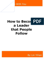 Become a Leader That People Follow