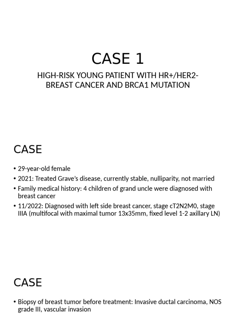 Case 1 Breast Cancer | PDF