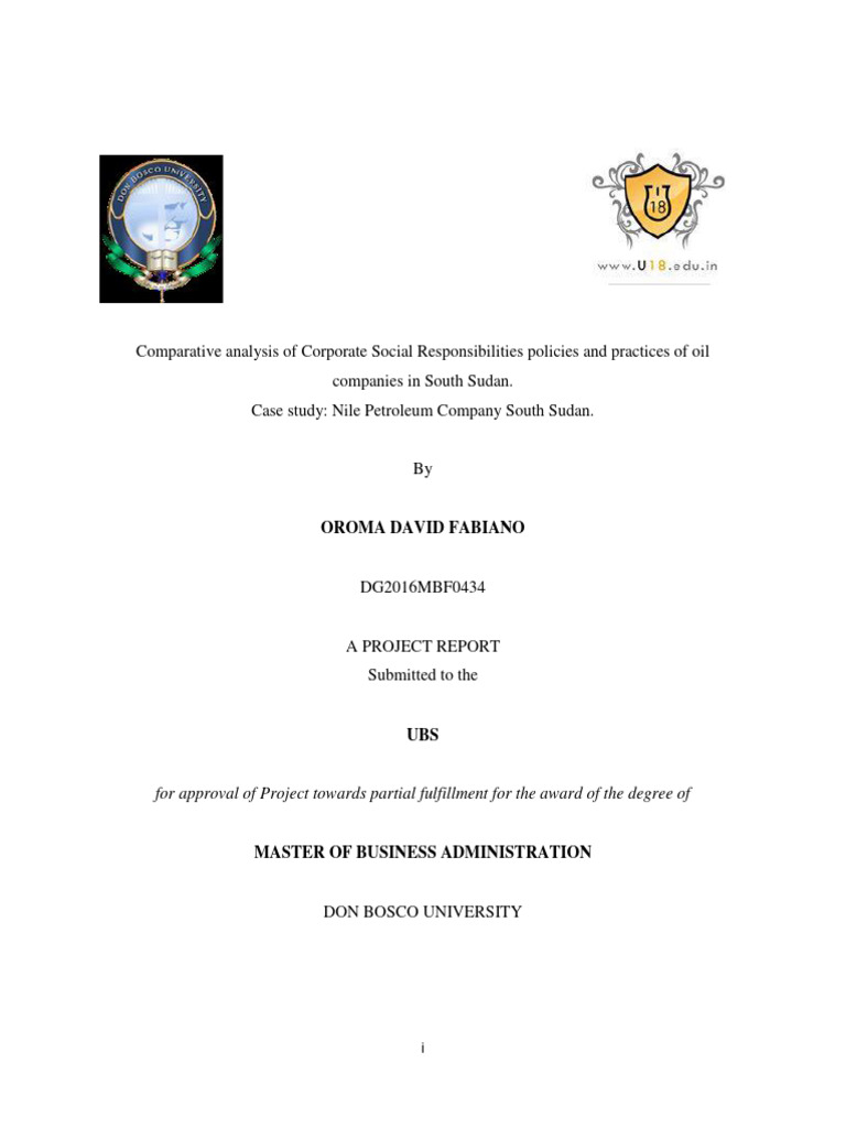 Comparative Analysis of CSR Policies and | PDF | Corporate Social ...