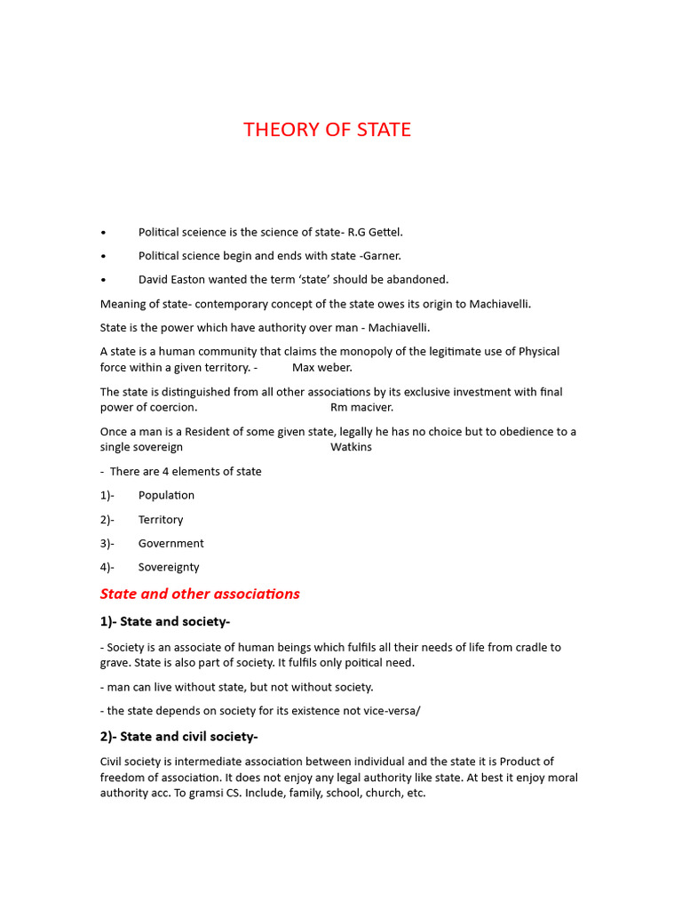 State and Sovereignty Explained | PDF | Sovereignty | Social Contract