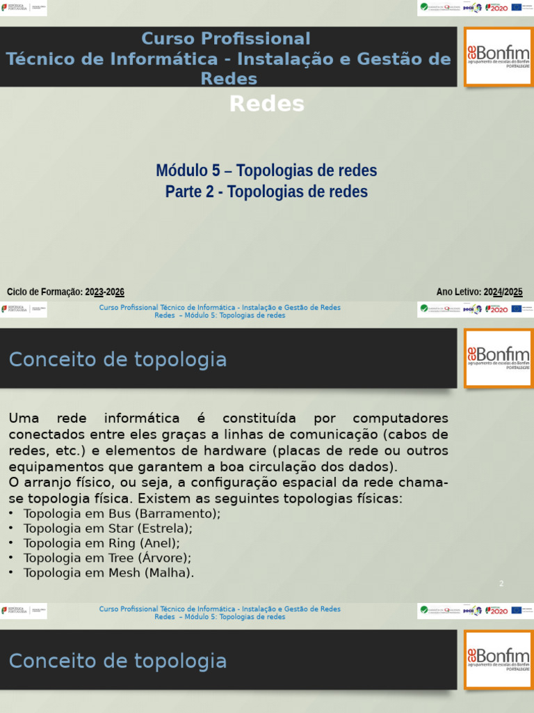 Tipos de Topologias de Redes | PDF | Topologia de rede | Rede de ...