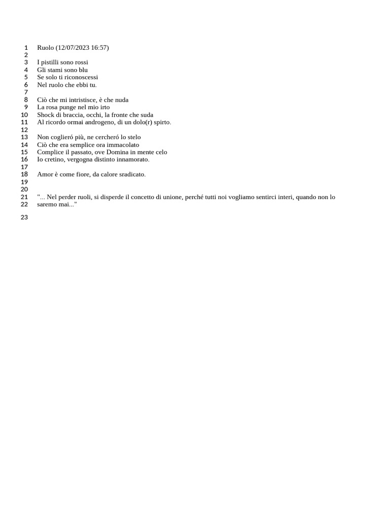 Ruolo | PDF