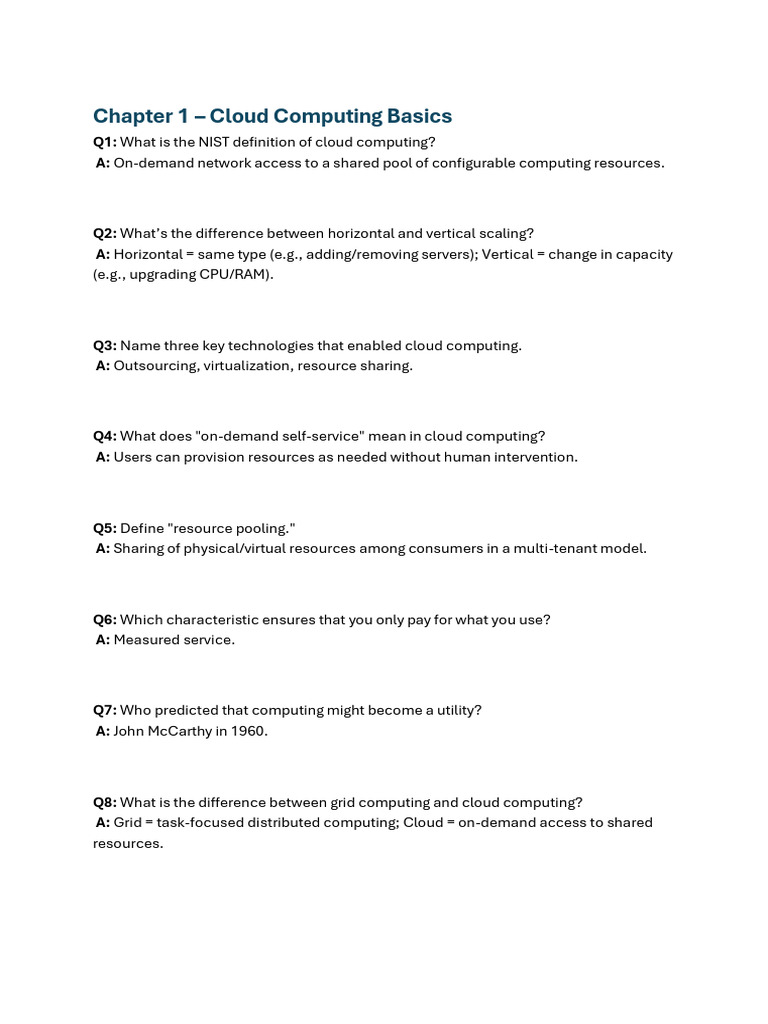 Cloud Computing Fundamentals Explained | PDF | Cloud Computing ...