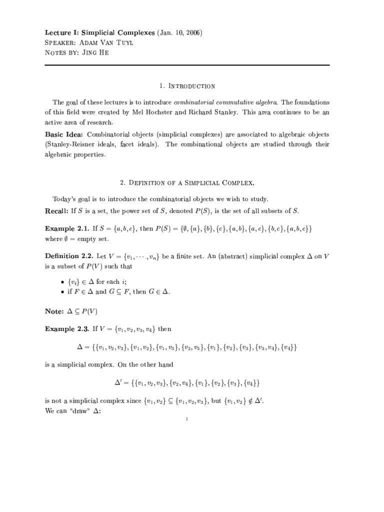 Lecture 1 | PDF