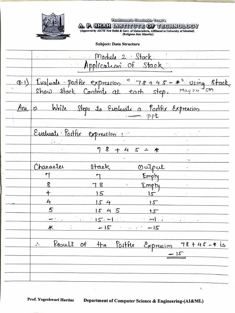 Module 2 Stack - Problems | PDF