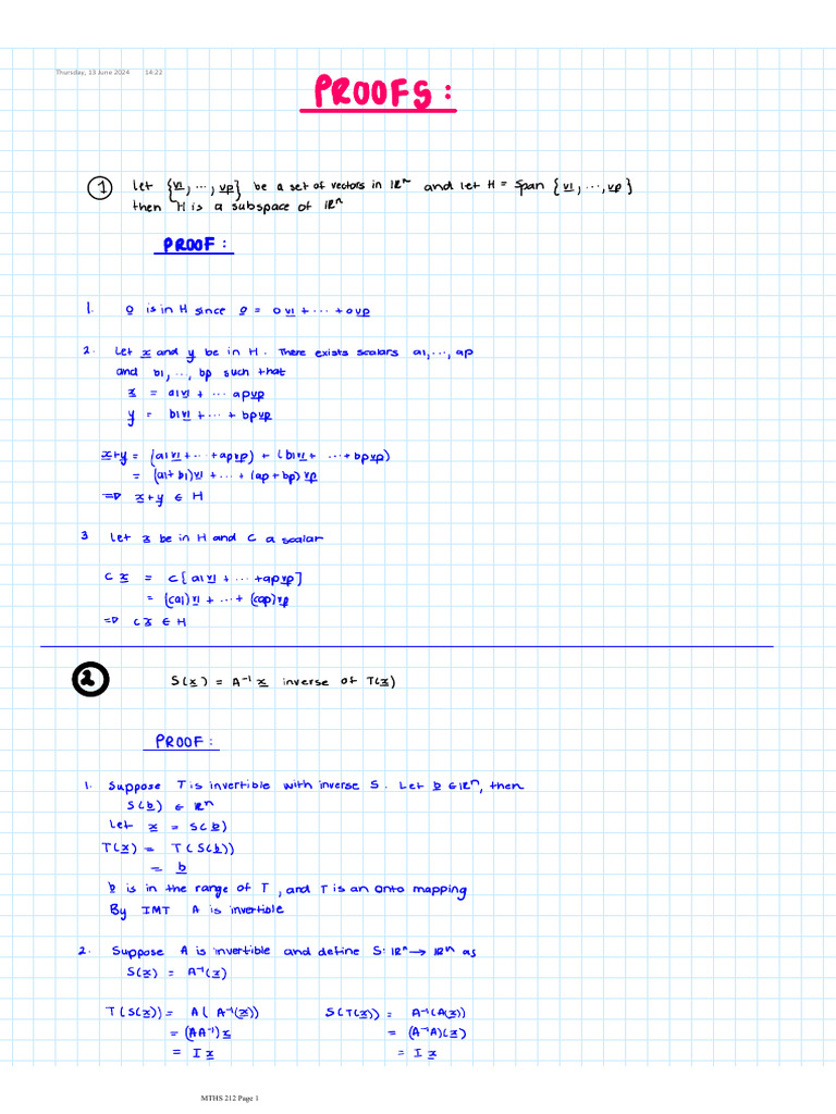 Proofs | PDF