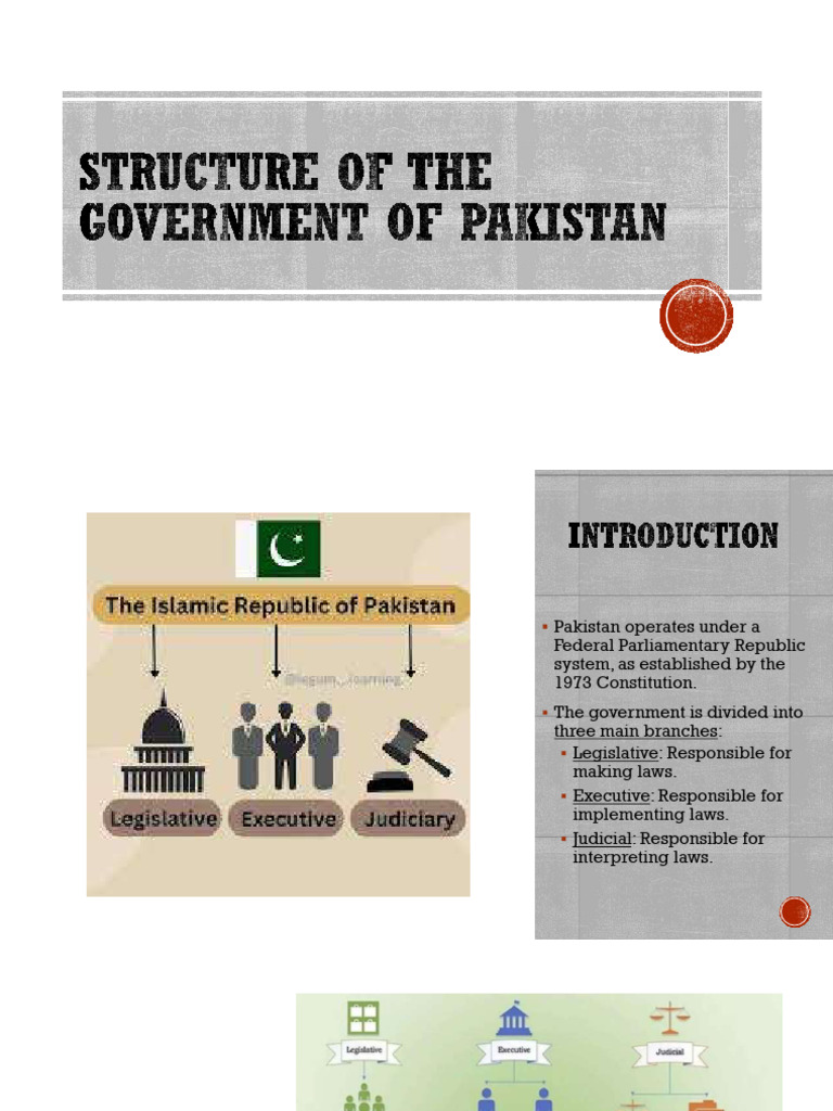 Overview of Pakistan's Government Structure | PDF | Legislature | Forms ...