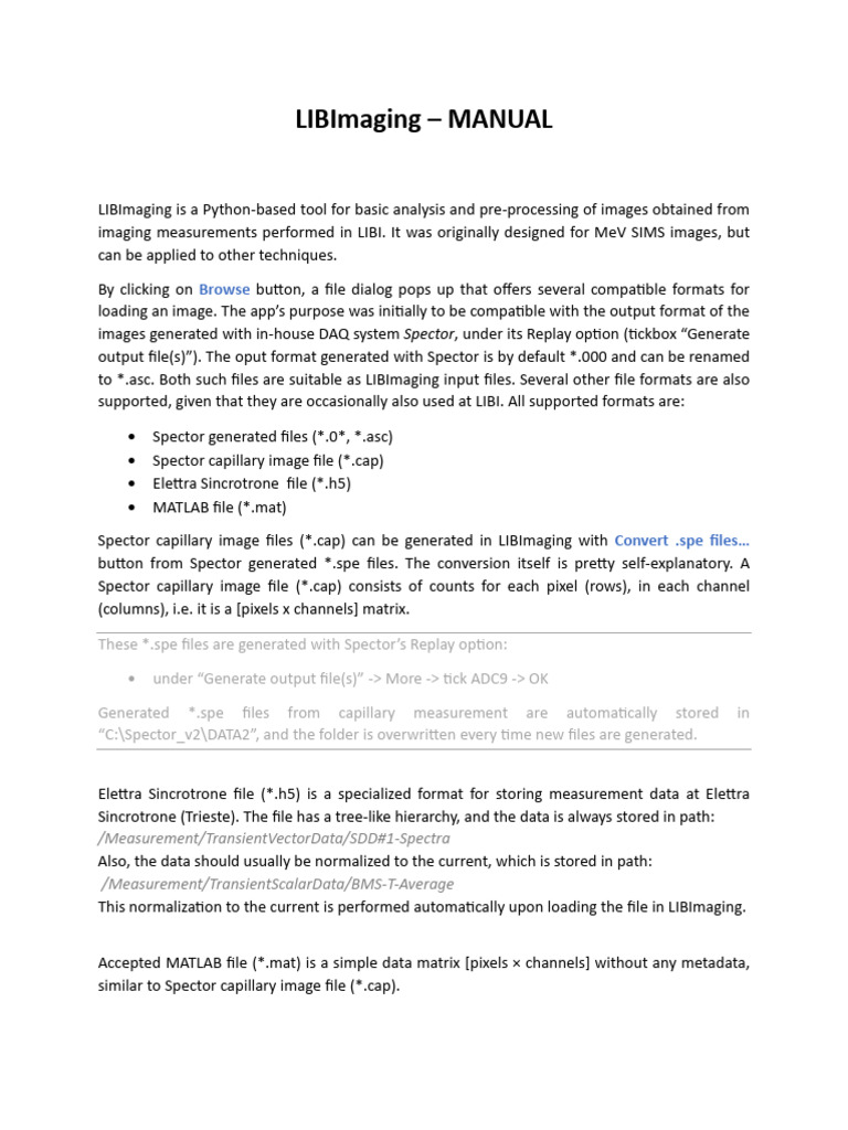 LIBImaging: Python Tool for Image Analysis | PDF | Comma Separated ...