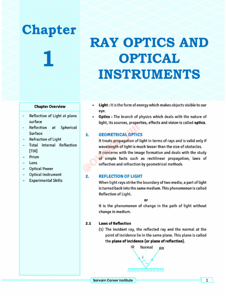 ?ray Optics? Module | PDF