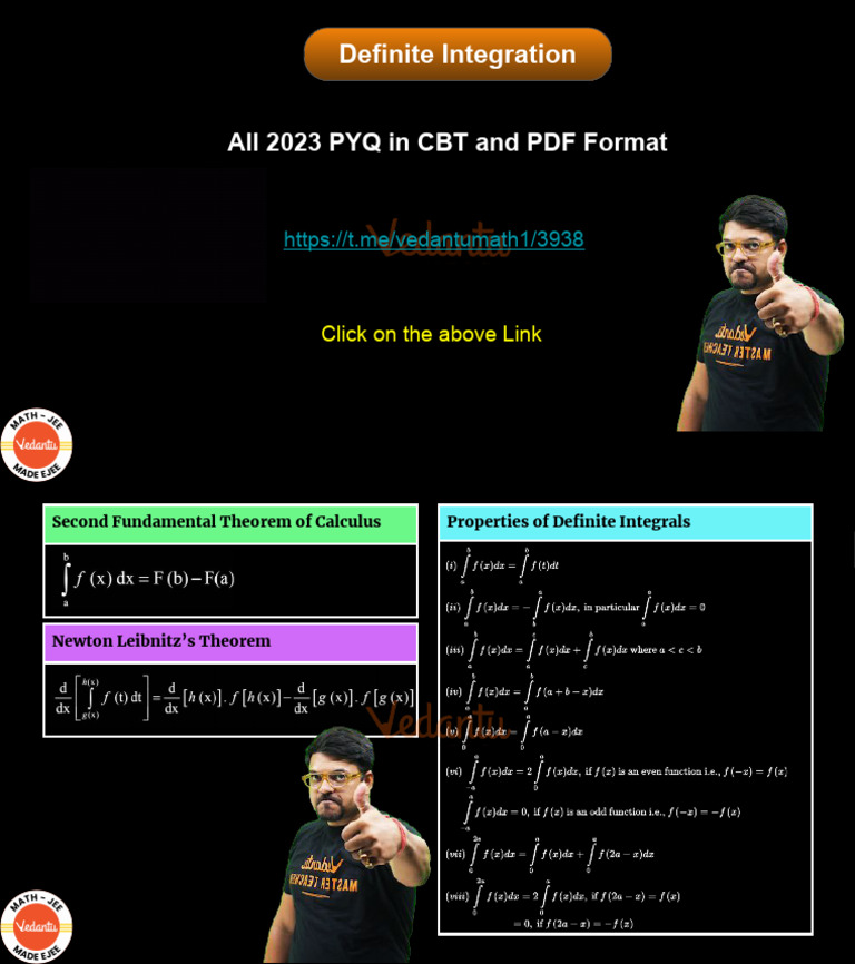 Formula - Definite Integral | PDF