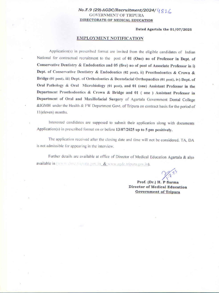 Employment Notification 2 Jul 2025 | PDF