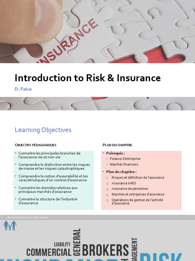 A&R Introduction To Risk & Insurance | PDF | Insurance | Life Annuity