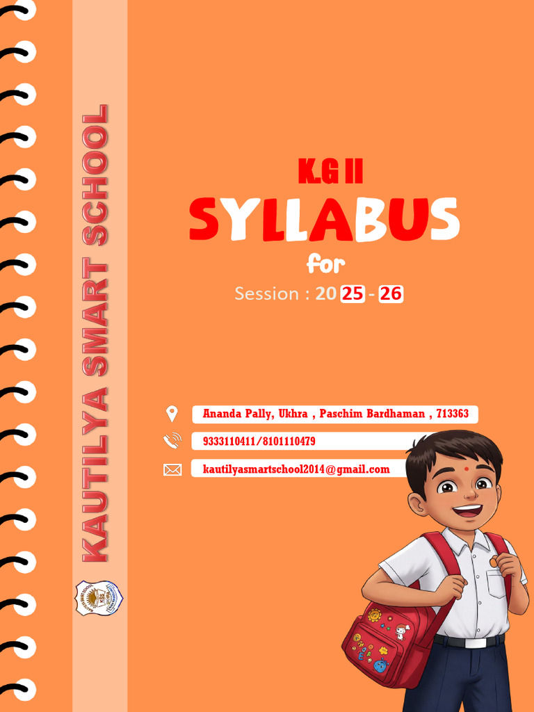 KG II Syllabus (2025-26) | PDF