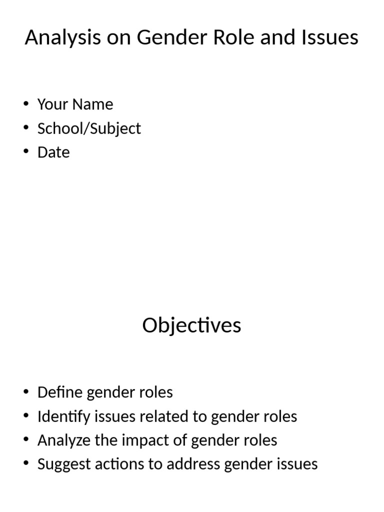 Gender Roles and LGBTQ+ Perspectives | PDF