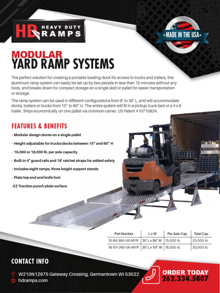 Modular Portable Yard Ramp Solutions | PDF