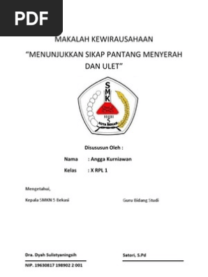 Makalah Kewirausahaan