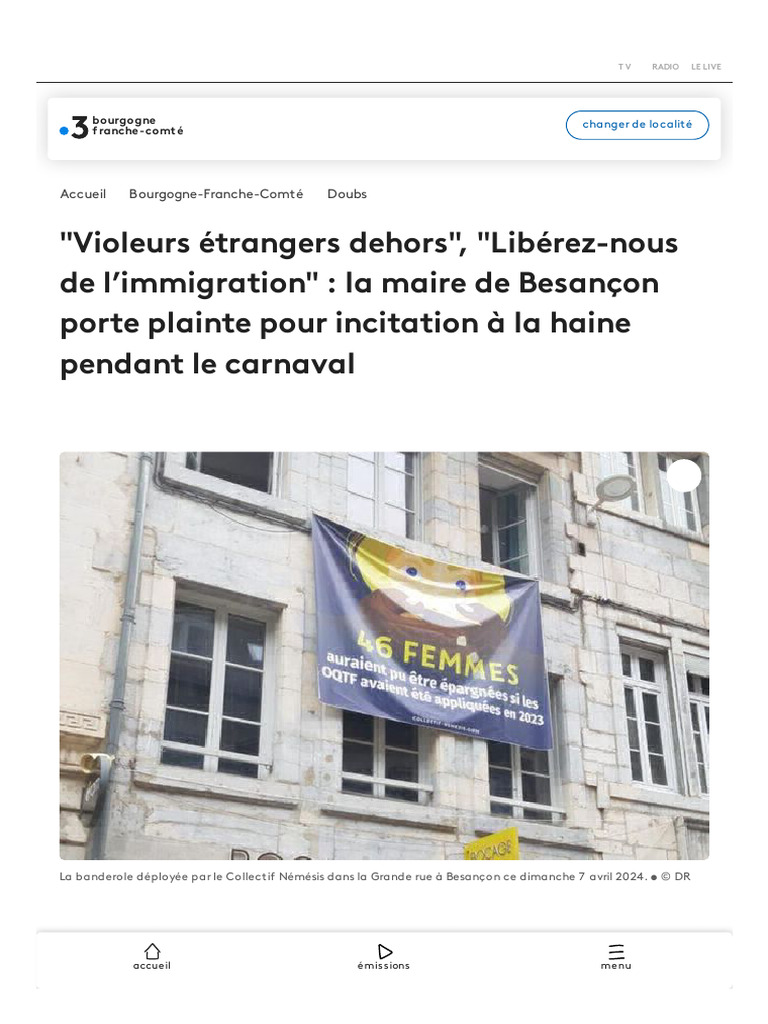 Plainte pour incitation à la haine à Besançon | PDF | Idéologies