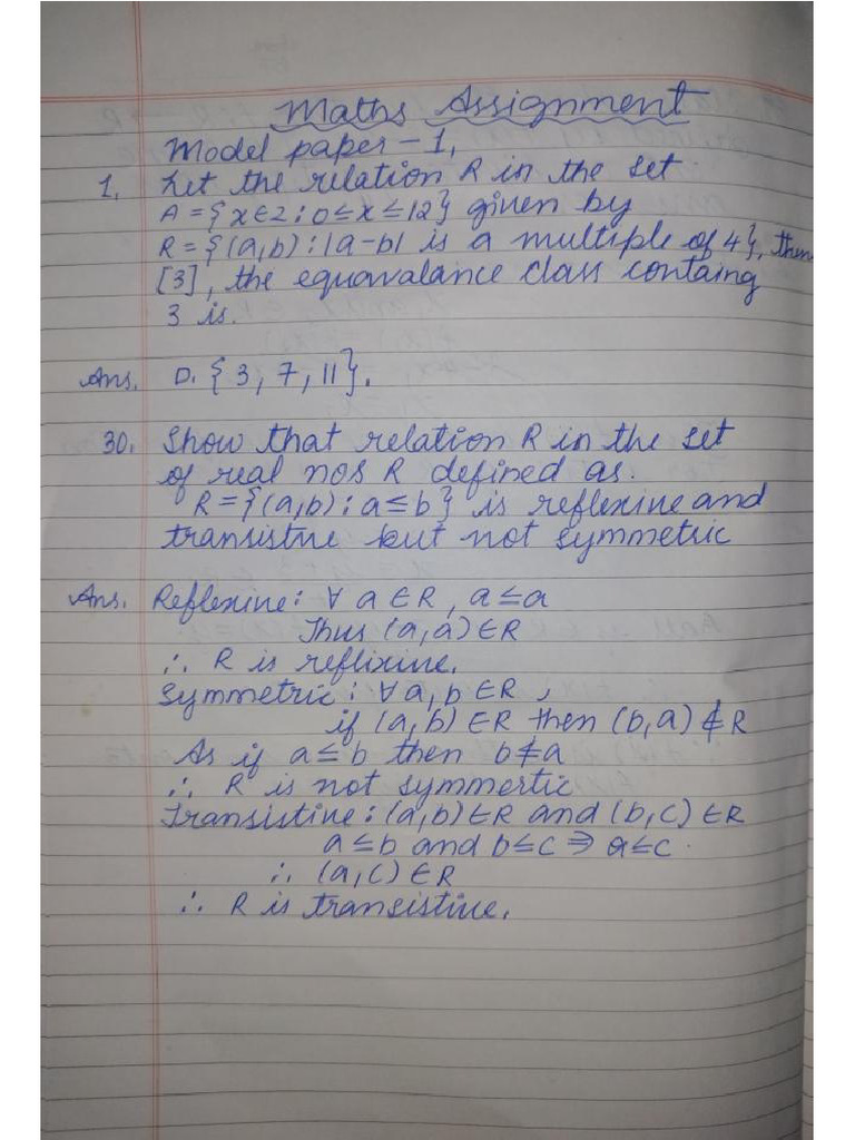 Maths Assignment | PDF
