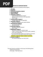 Internship Report Cover Page Template | PDF