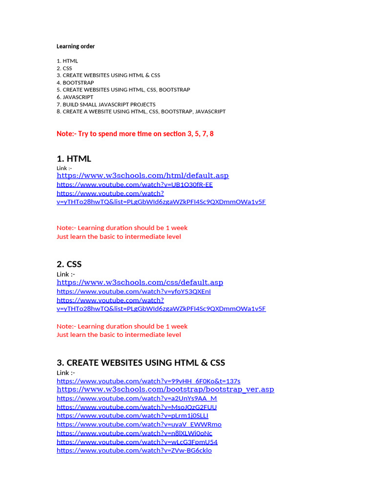 Learn Web Development Basics | PDF | Bootstrap (Front End Framework ...