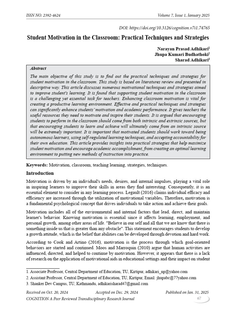Boosting Student Motivation Strategies | PDF | Motivational | Motivation
