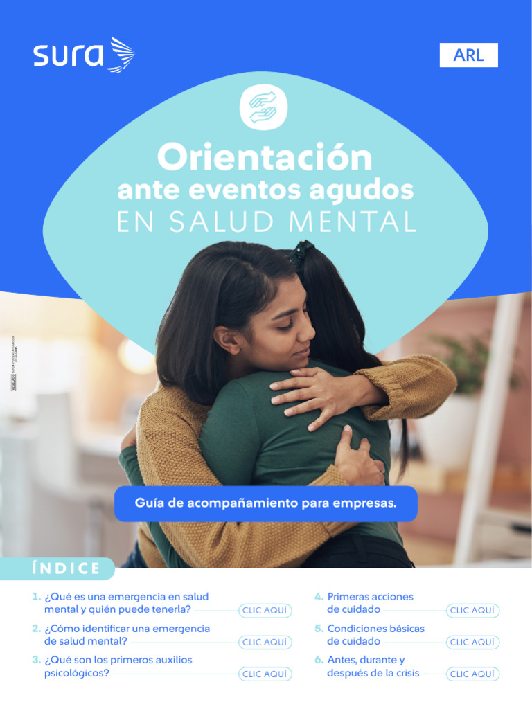 Emergencias en Salud Mental: Guía de Acción | PDF | Salud mental | Las ...