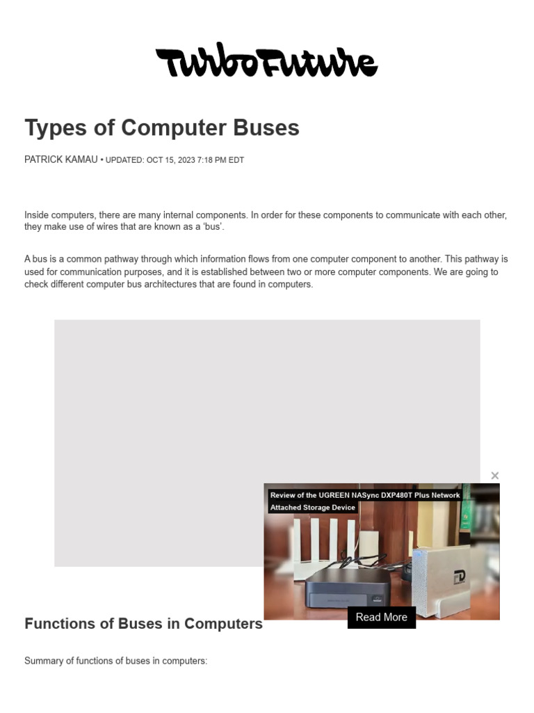 Types of Computer Buses | PDF | Usb | Computer Hardware