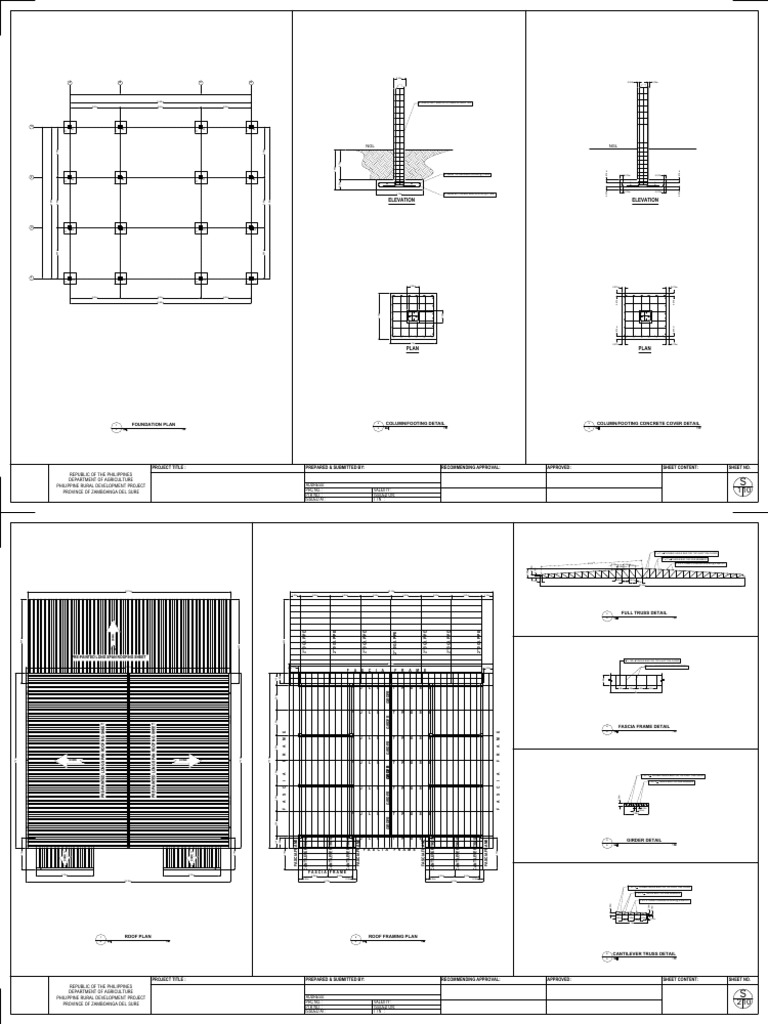 Zamboanga Del Sur Project Plans | PDF | Truss | Structural Engineering
