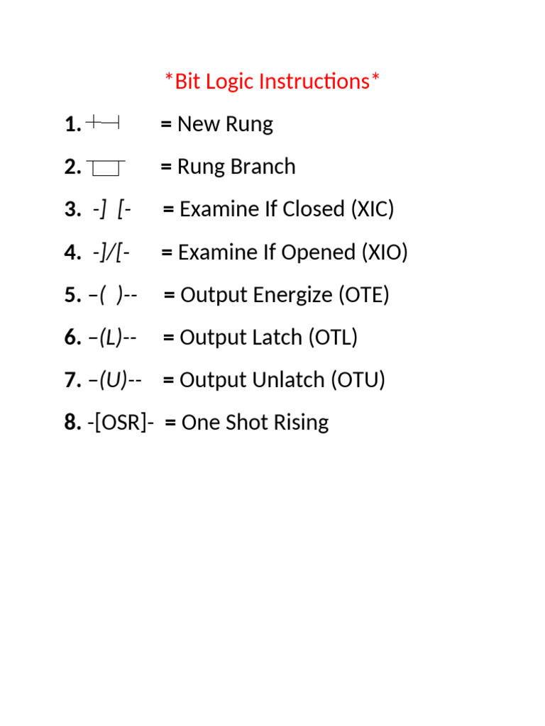 4.bit Logic Instructions | PDF
