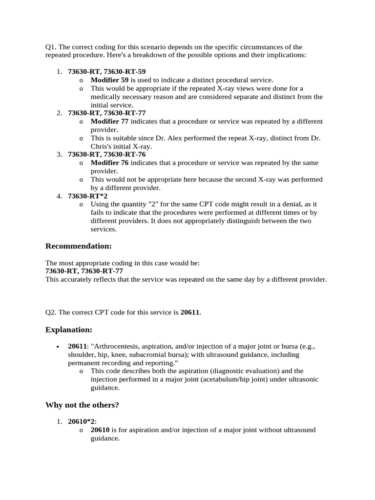CPT Coding for Urethral Procedures | PDF | Urinary Incontinence ...