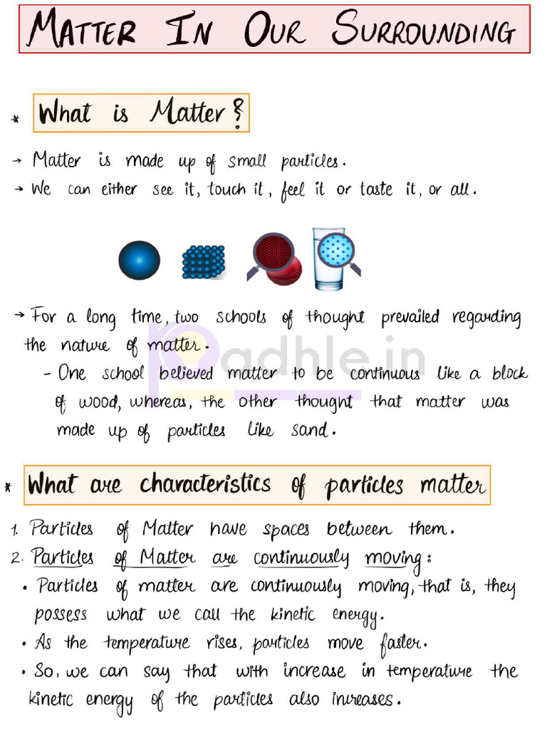 Matter in Surroundings | PDF