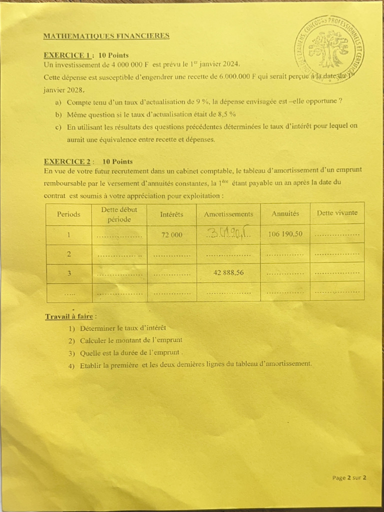 Math Fin BT 2025 | PDF