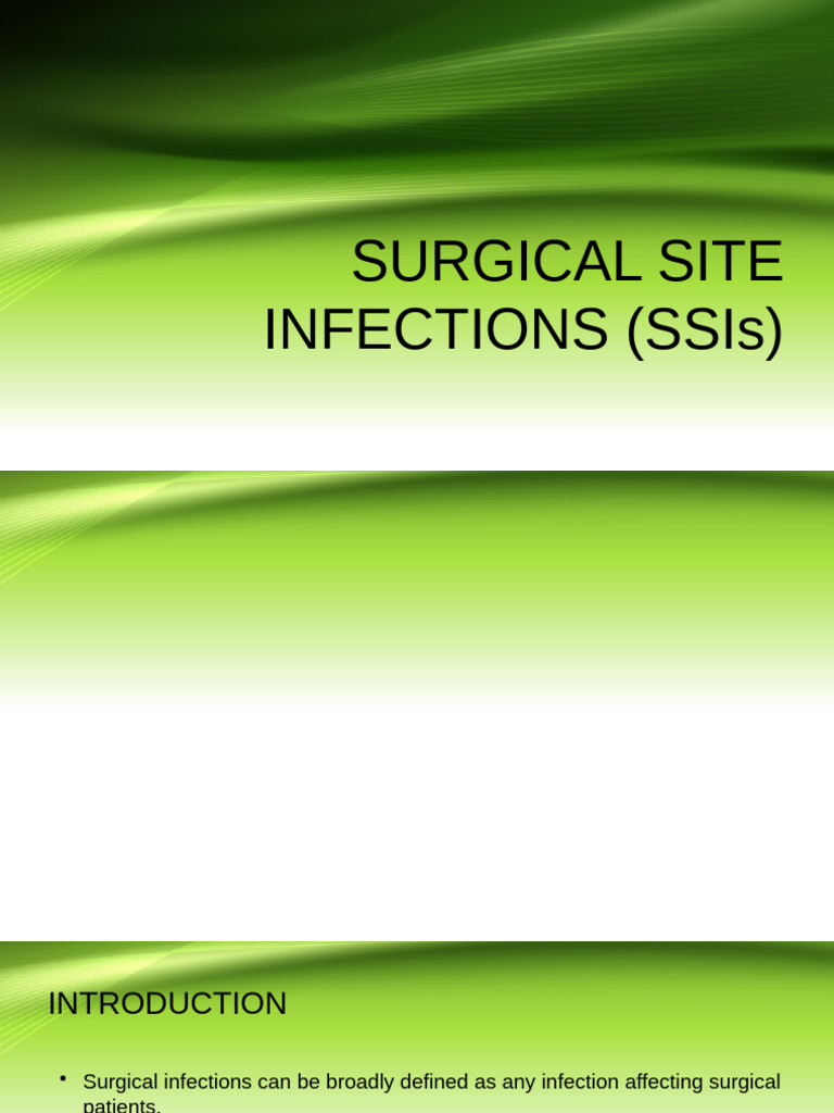 Understanding Surgical Site Infections | PDF | Surgery | Infection