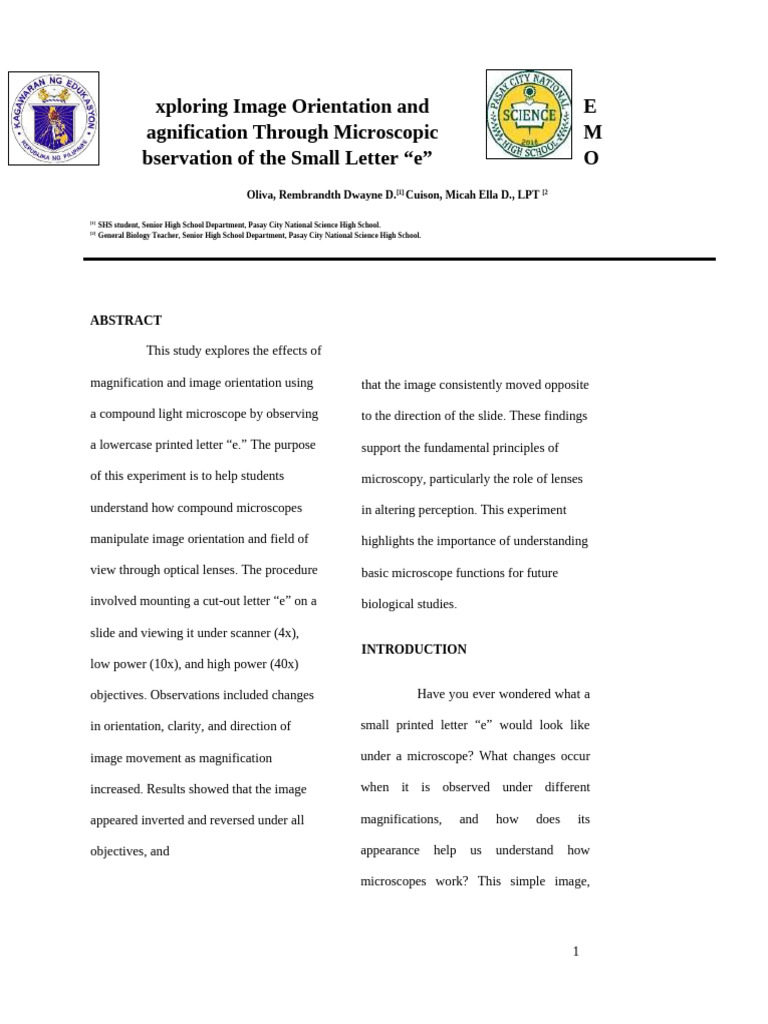 Microscopic Inversion of Letter 