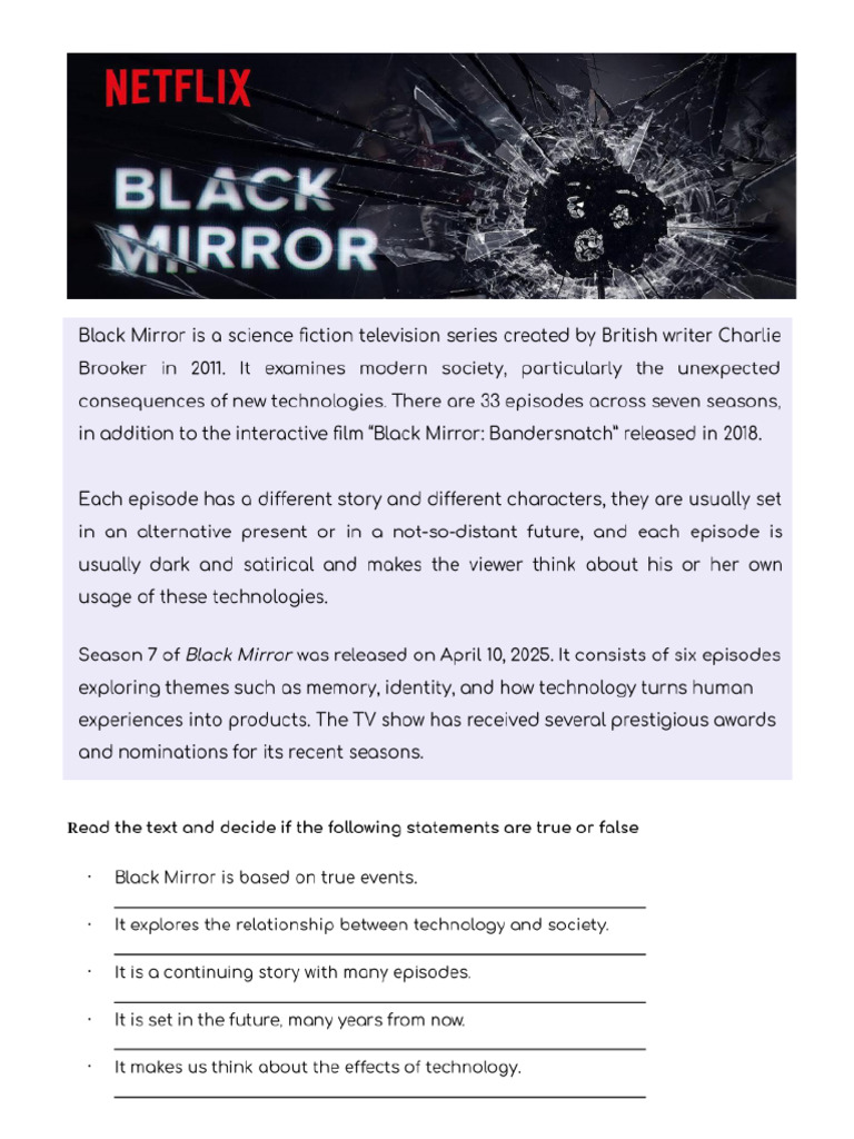 BLCK Mirror - Reading | PDF
