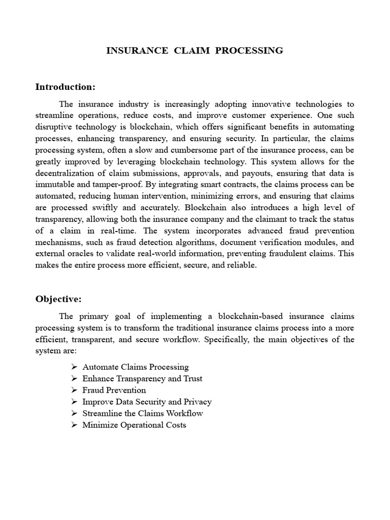 Insurance Claim Processing | PDF | Security | Computer Security