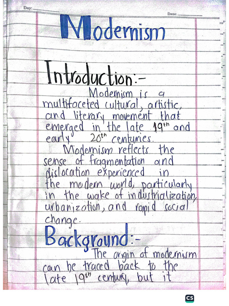 Modernism Assignment | PDF