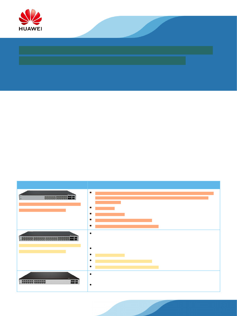 Huawei CloudEngine S5755-H Switches Datasheet | PDF | Computer Network |  Network Switch
