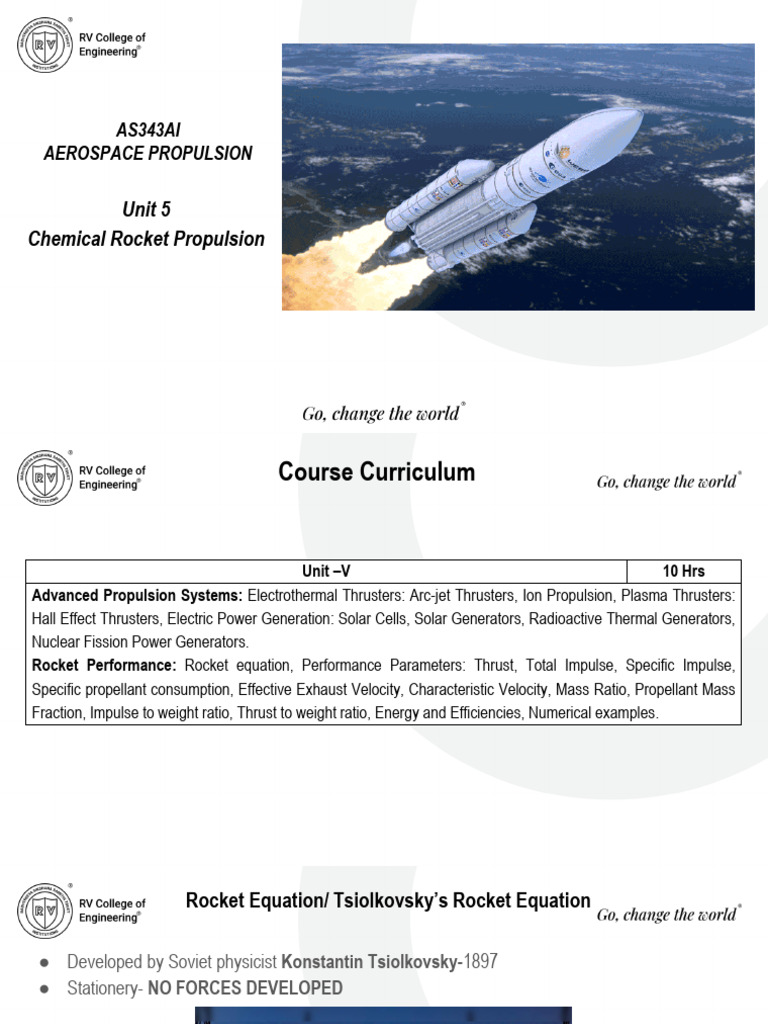 Unit 5 | PDF | Spacecraft Propulsion | Rocket