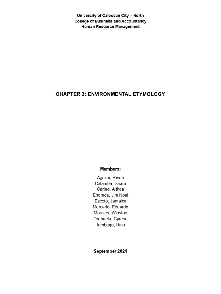 Group 3 Environmental Management | PDF | Climate Change | Greenhouse Gas