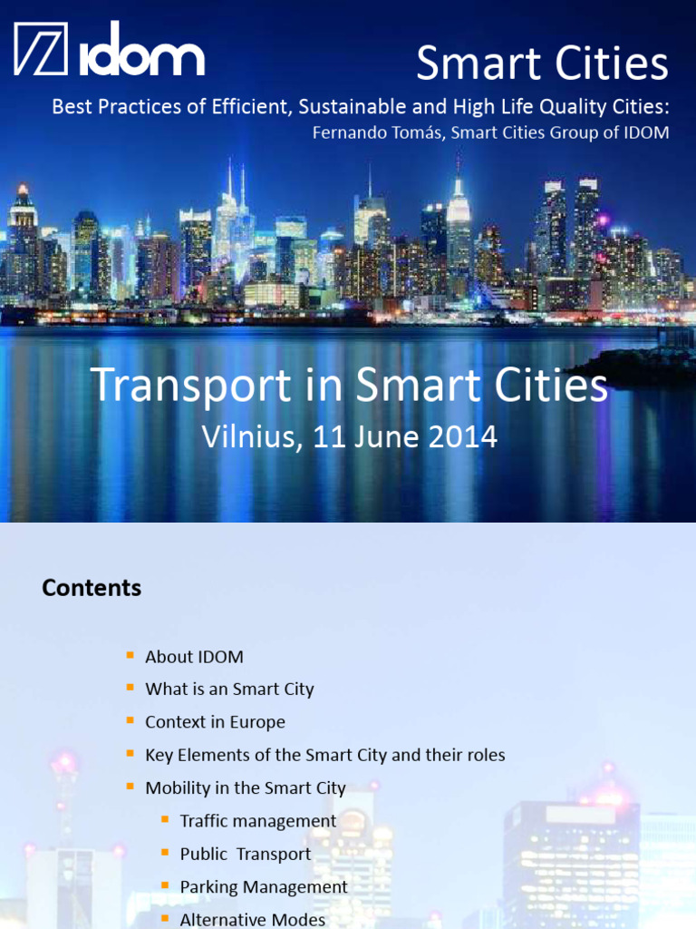 Best Practices for Smart Cities | PDF | Public Transport | Economies