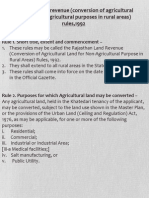 Conversion of Agriculture Land Rule 1992
