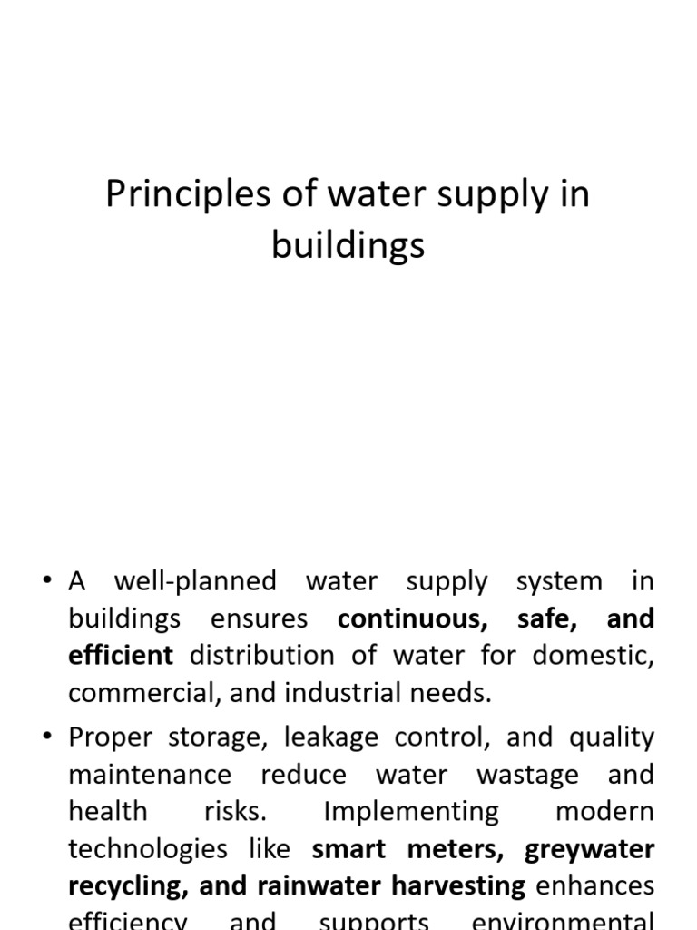 Principles of Water Supply in Buildings 1741166133331 | PDF | Water ...