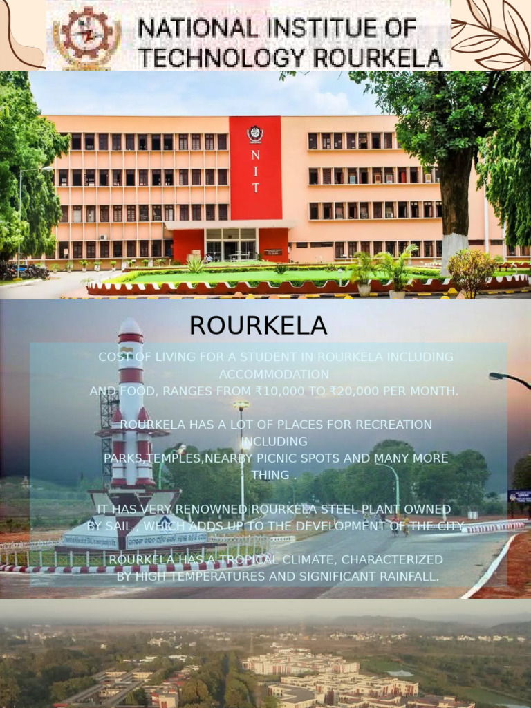 NIT Rourkela Campus Overview and Facilities | PDF | Cost Of Living ...