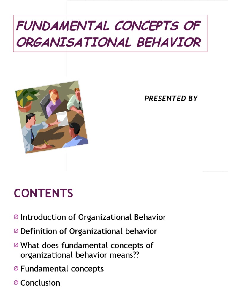 Fundamental concepts of organisational behavior pdf organizational