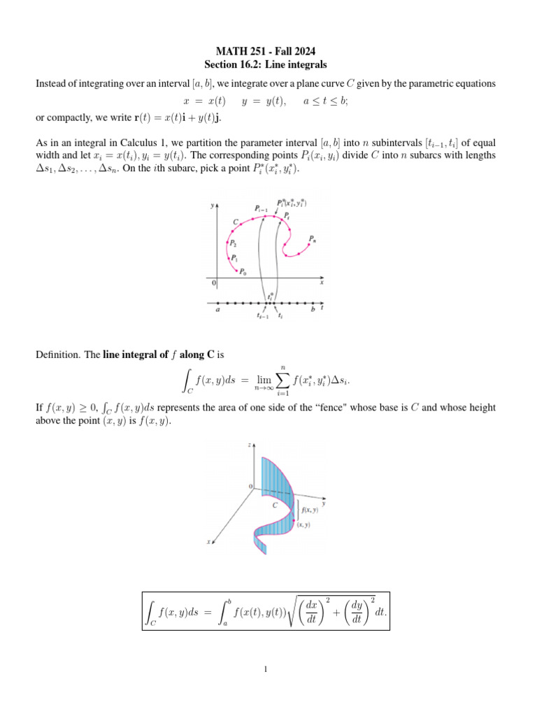 Notes 16.2 | PDF | Integral | Algebra