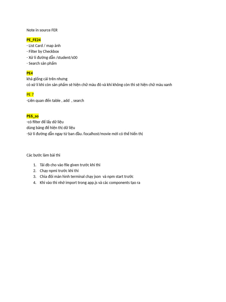 Note in Source FER | PDF