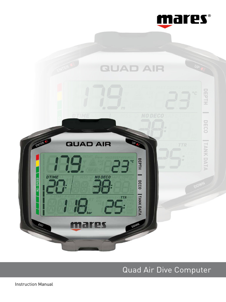 Quad Air Dive Computer Manual | PDF | Scuba Diving | Equipment