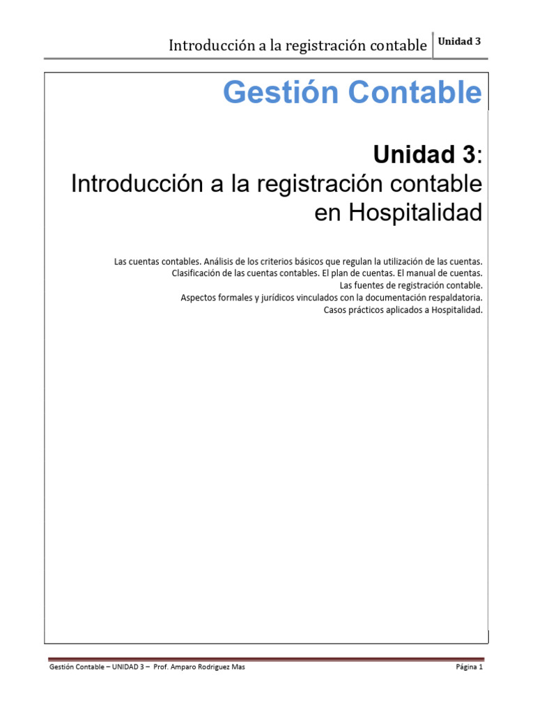 Gestión Contable - Unidad 3 | PDF | Contabilidad | Cheque