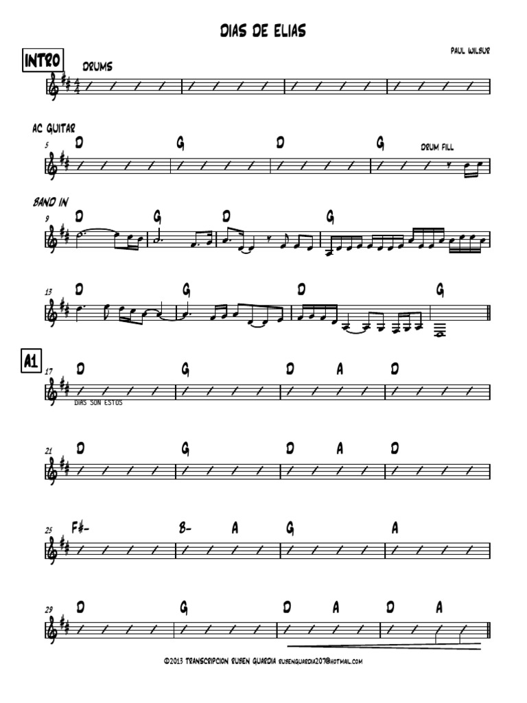 Acordes y Letra de 